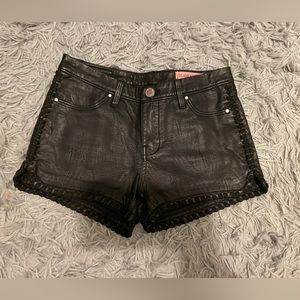 Blank NYC faux leather shorts